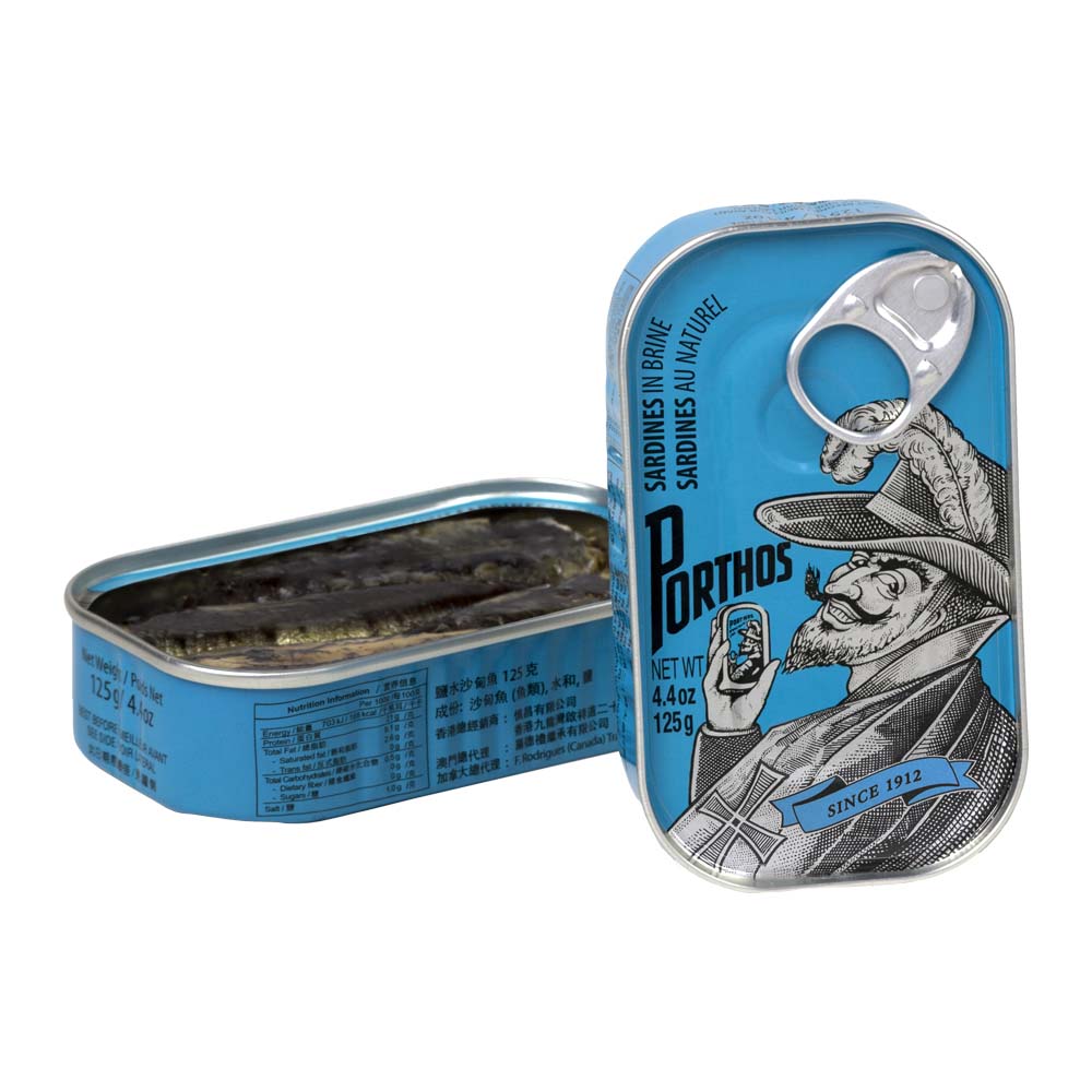 Sardinas al Natural 3/5 125g PORTHOS Vintage