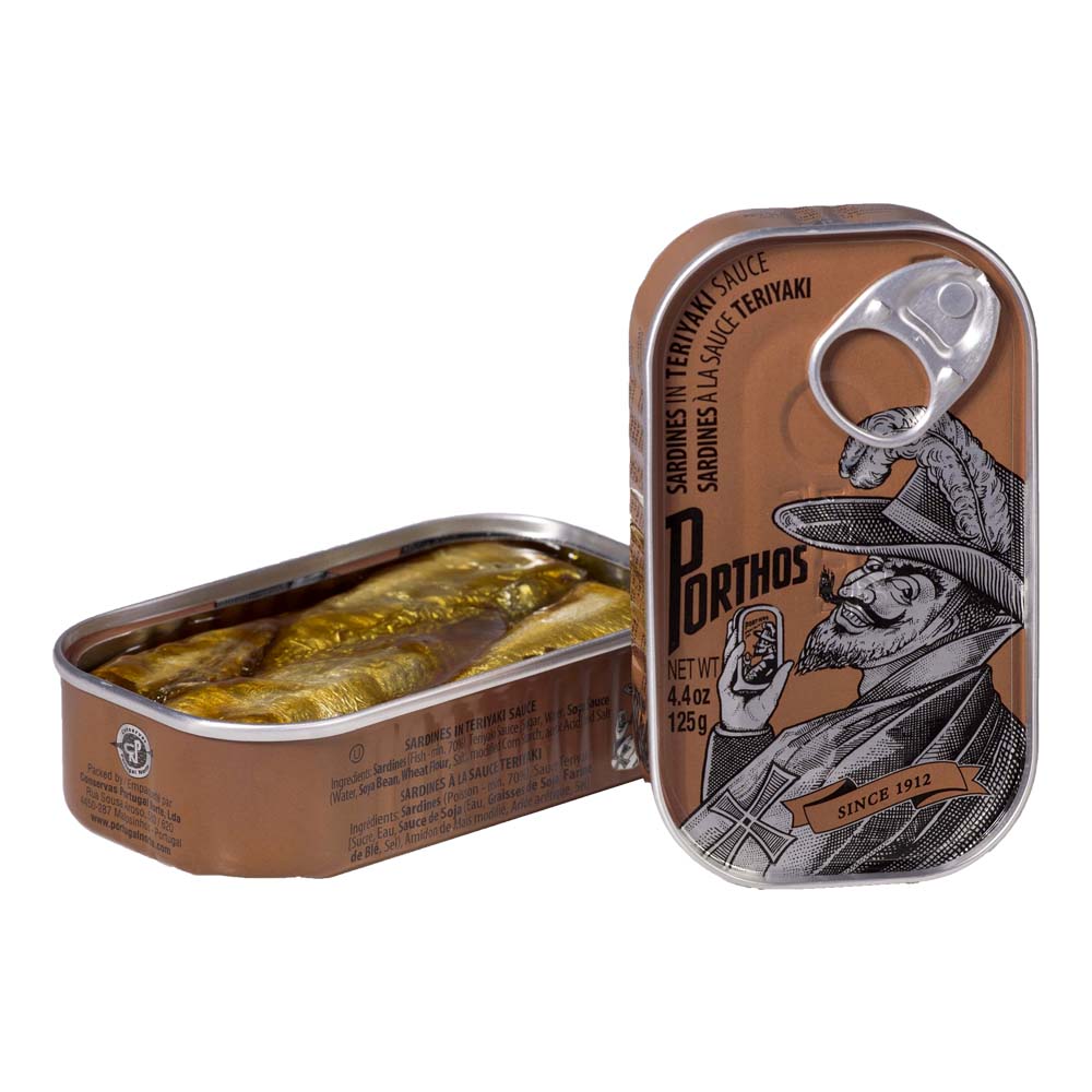 Sardinas Salsa Teriyaki 3/5 125g PORTHOS Vintage