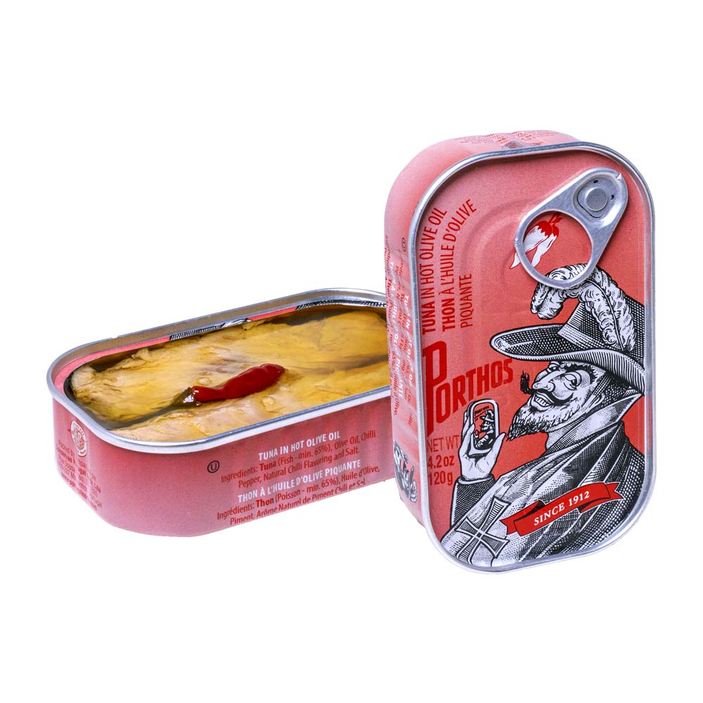 Atún Ac. Oliva Picante 120g PORTHOS Vintage