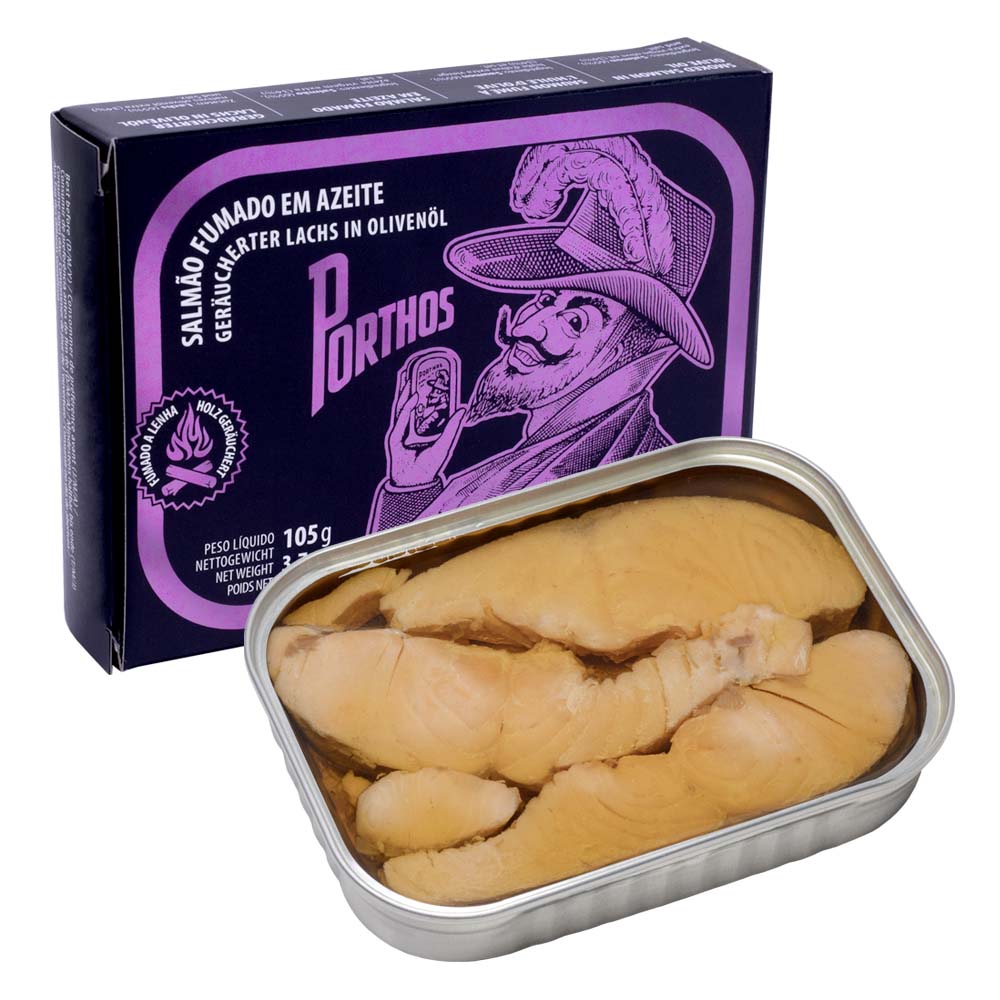 Salmón Ahumado en Ac. Oliva 105g PORTHOS Smoked