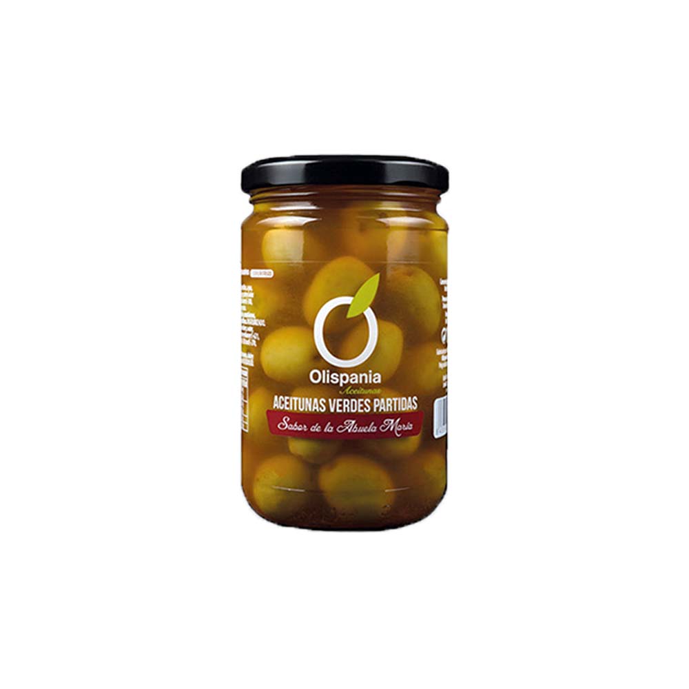 Aceitunas Verdes Partidas "Chupadedos" 160g Olispania