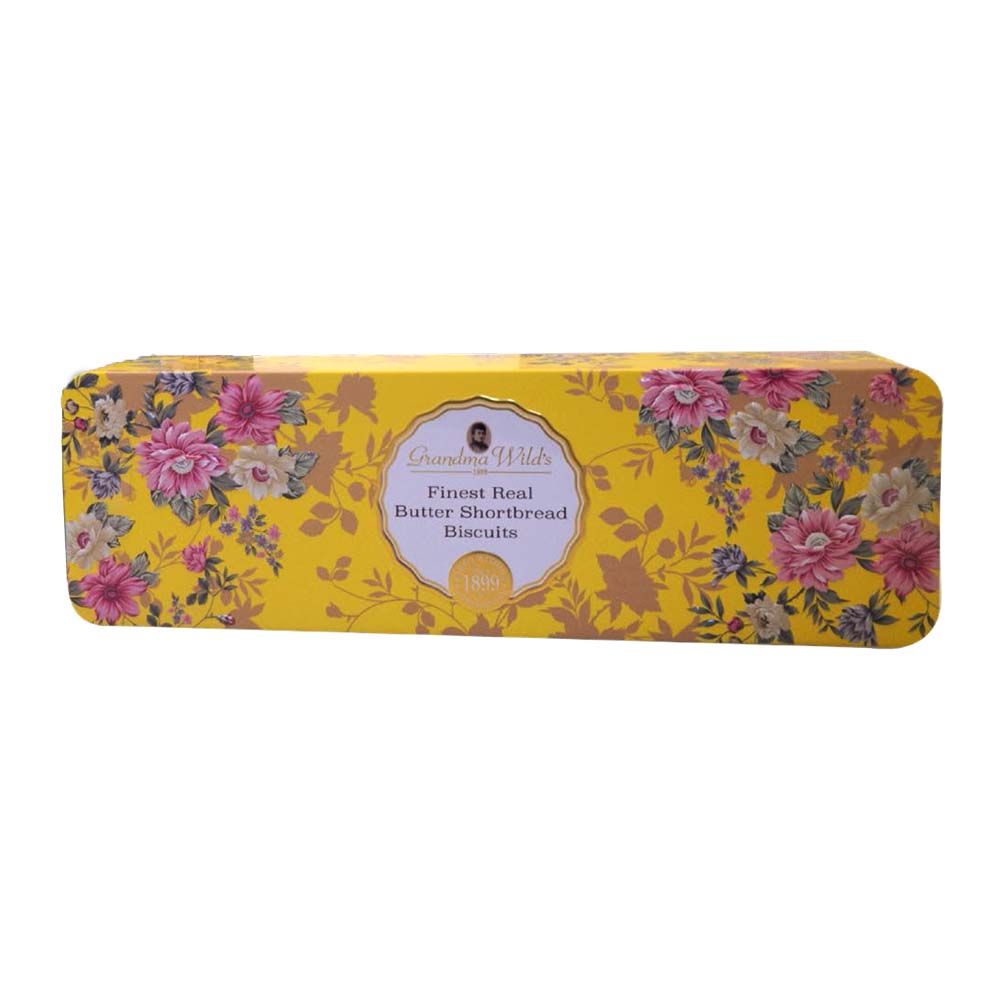 VICTORIAN FLORAL Butter Shortbread Biscuits TIN 150G GRANDMA