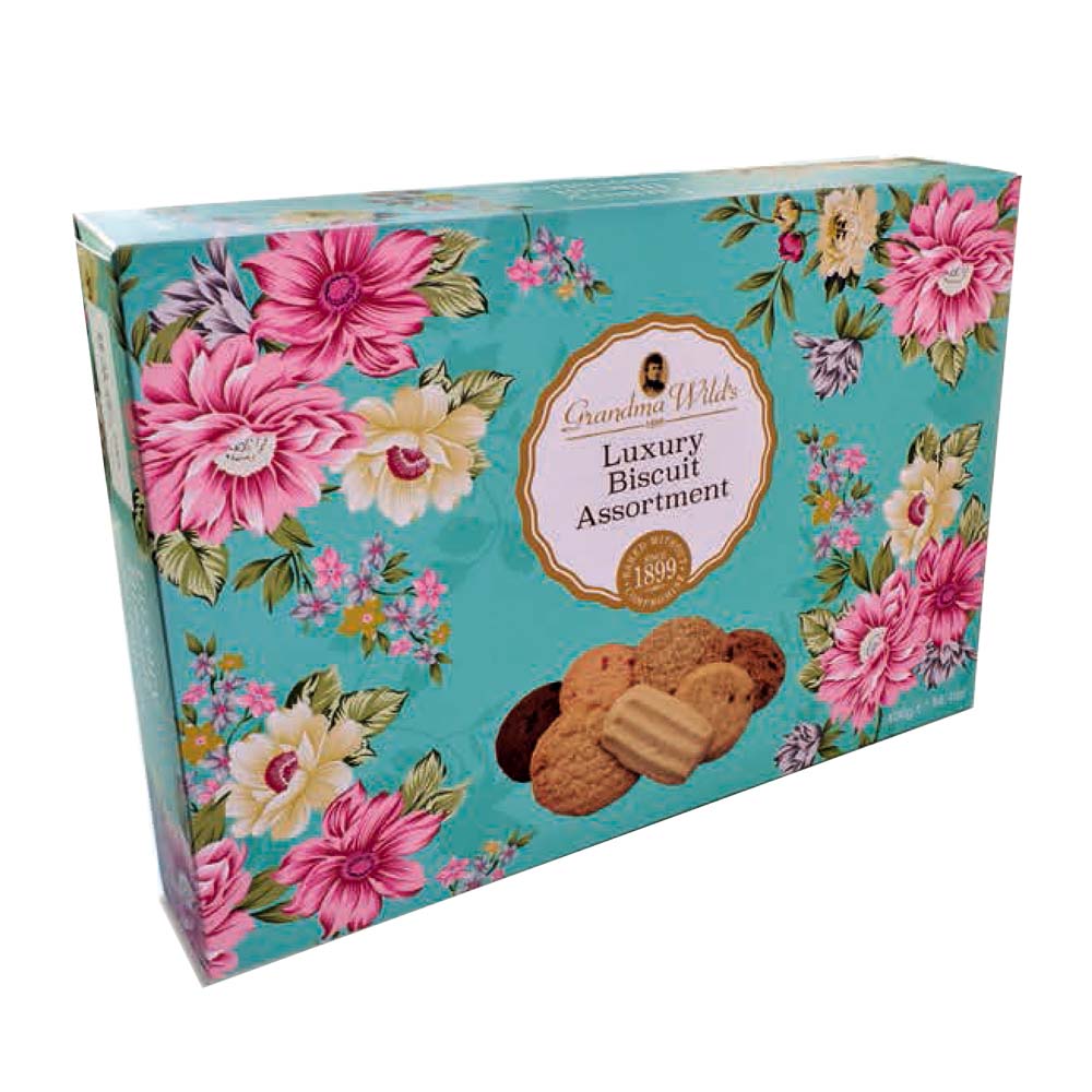 VICTORIAN FLORAL LUXURY SEL BISCUITS 400G (cartón) GRANDMA