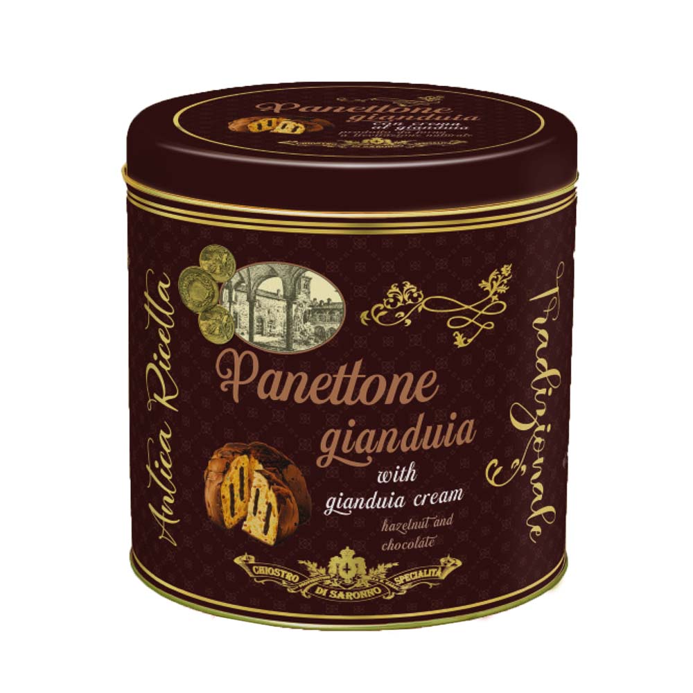 PANETTONE GIANDUIA LUXURY LATA 750g Chiostro