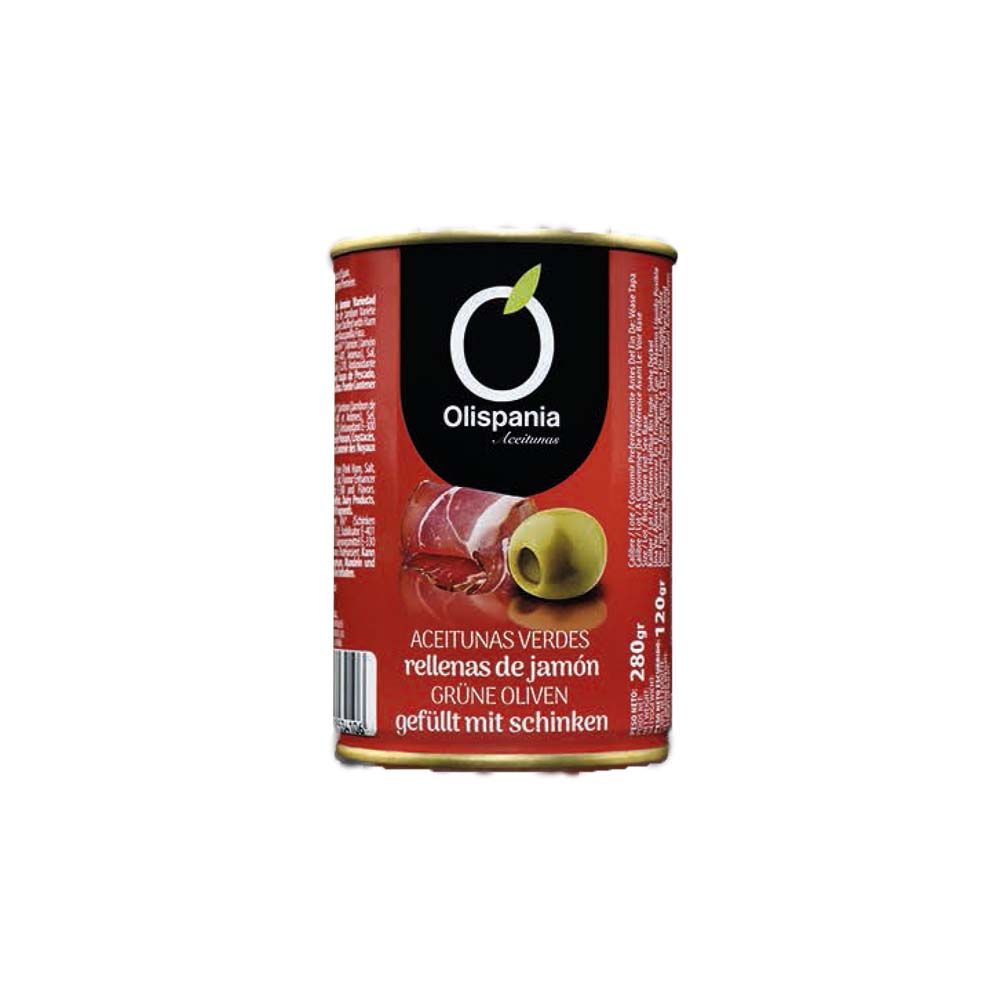 Aceitunas Rellenas Jamón 120g 240/260 Olispania