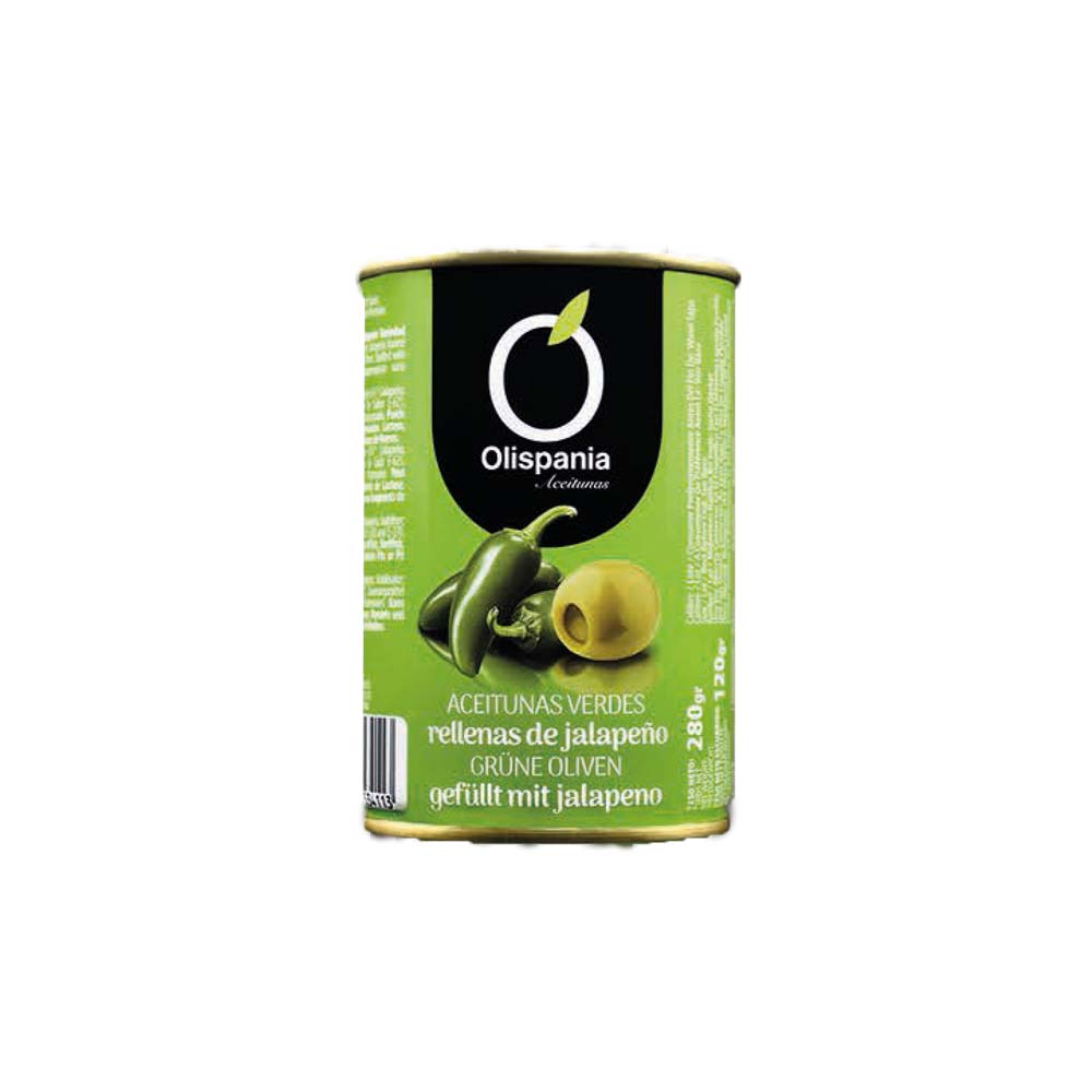 Aceitunas Rellenas Jalapeños 120g 240/260 Olispania