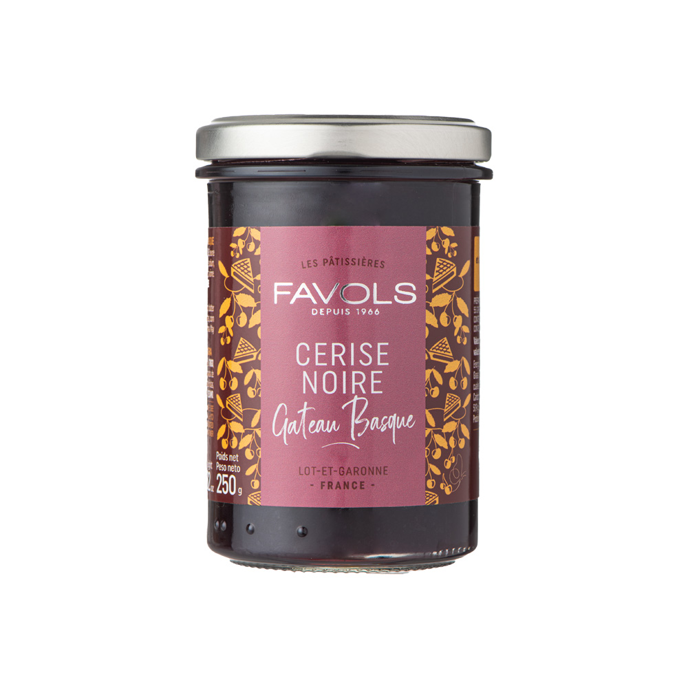 Mermelada Cereza con Pastel Vasco 250g FAVOLS