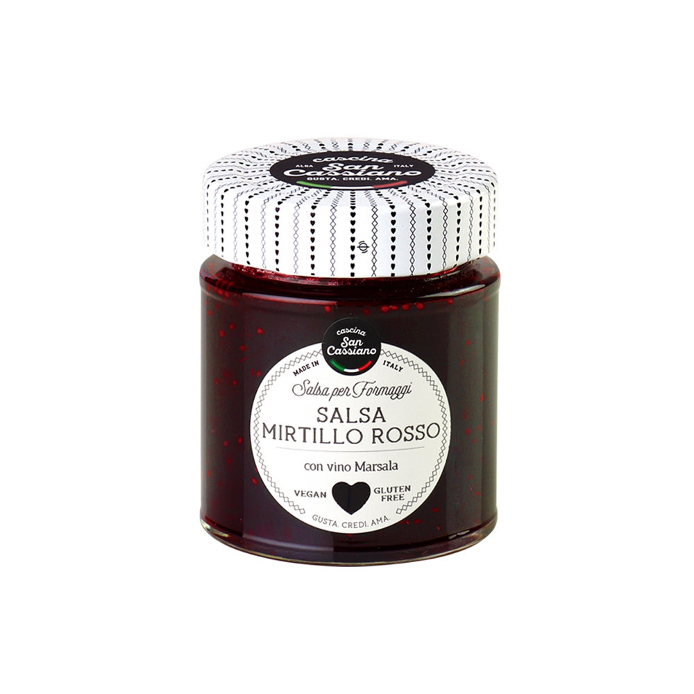 Salsa Arándanos con Vino Dulce 170G CASCINA SAN CASSIANO