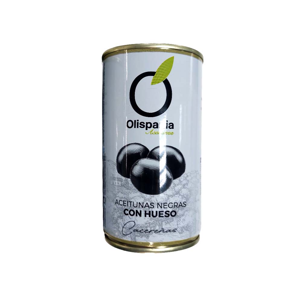 Aceitunas Negras Cacereñas 185gs C/H 200/220 Olispania