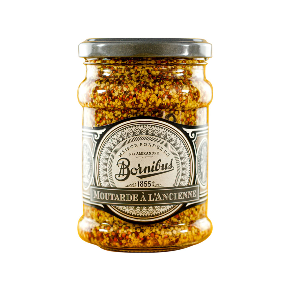 Mostaza A la Antigua Grano Entero 245g BORNIBUS