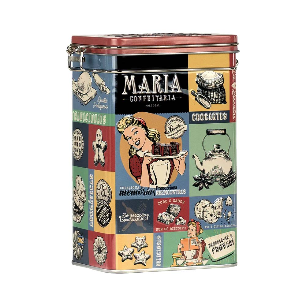 Lata "HOLIDAYS" Biscoitos Artesanais 150g Maria Confeitaria