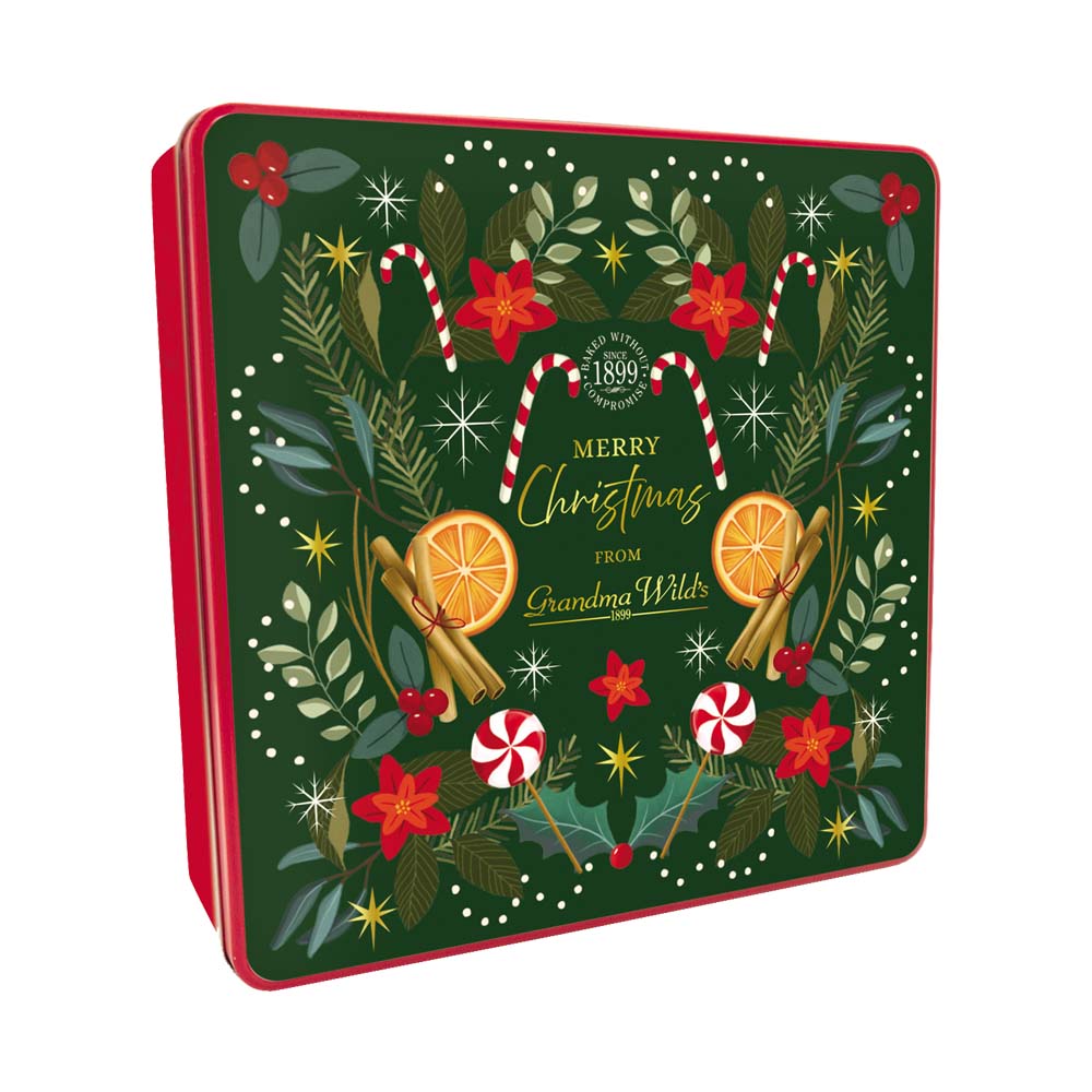 LATA GALLETAS CANDY CANE 400G GRANDMA