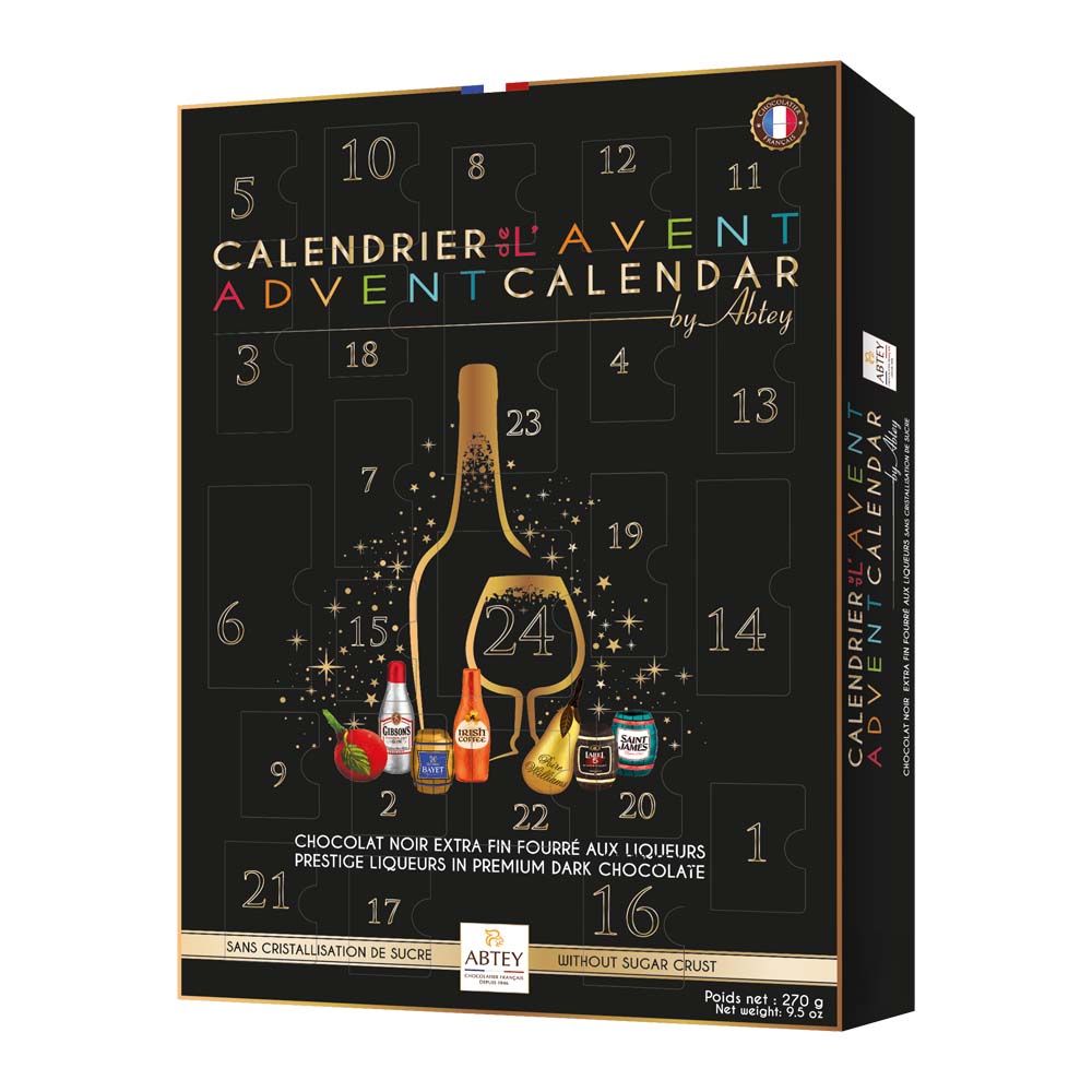 Calendario Adviento Selección Chocolate licor 270g ABTEY