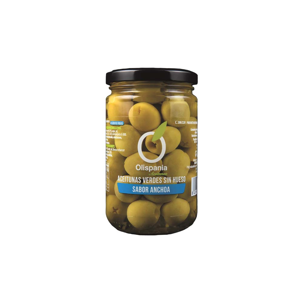 Aceitunas Manzanilla Deshuesada S/A 140g 200/220 Olispania