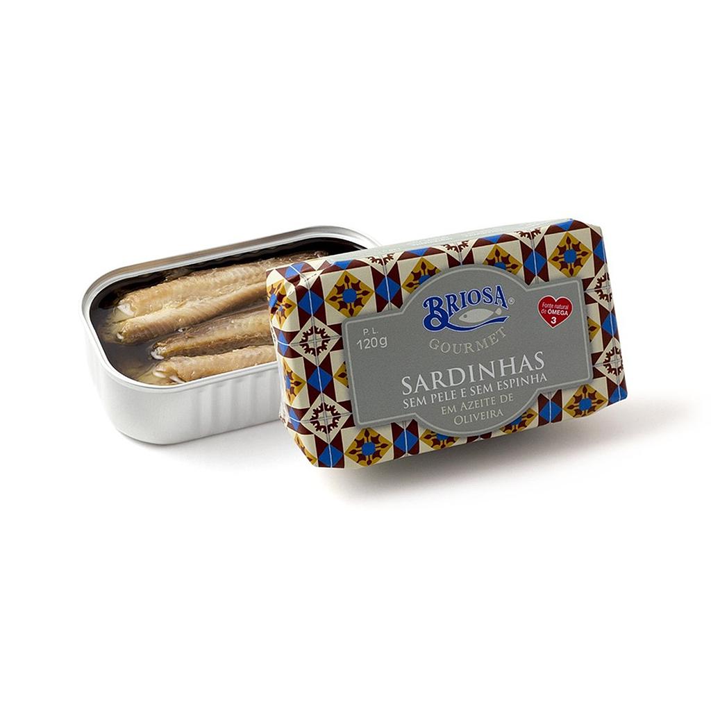 Sardinas s/piel s/espina 120g Briosa Gourmet