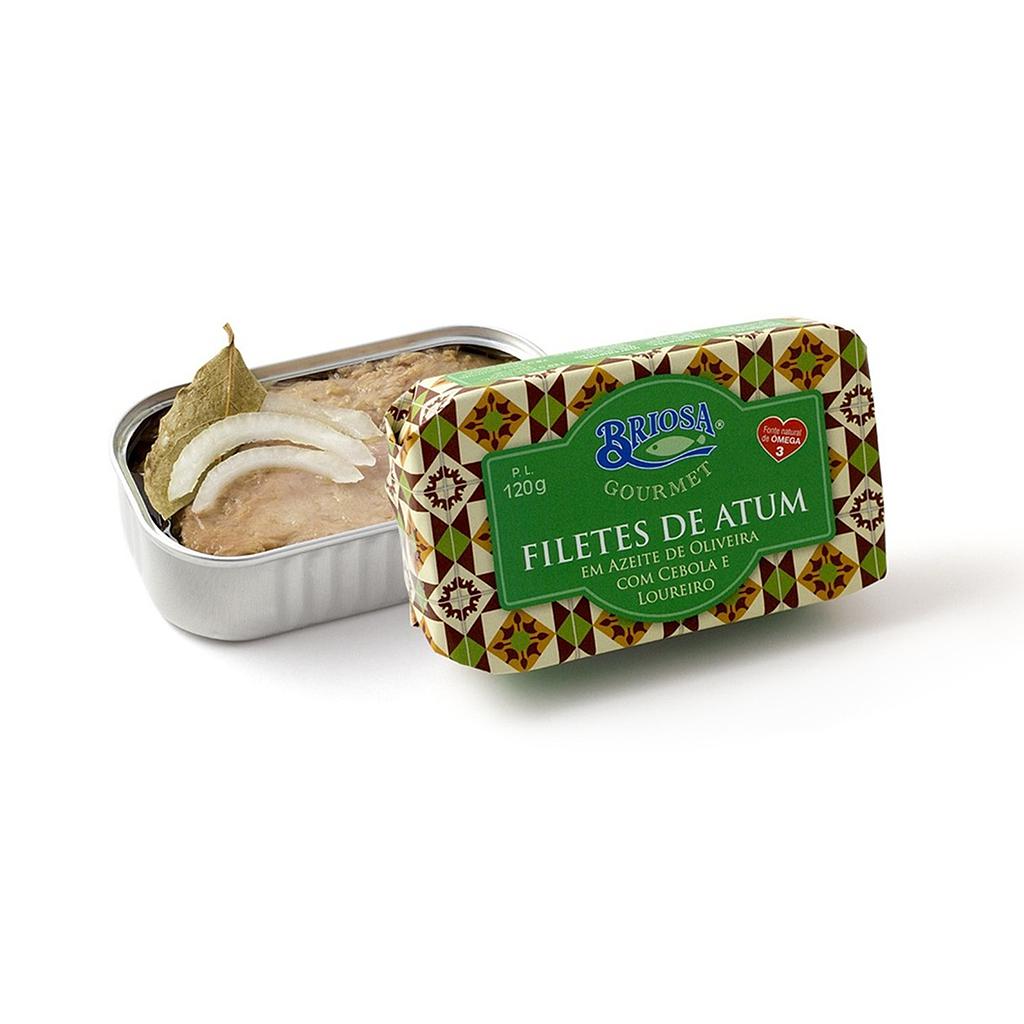 Filete Atun Aceite Cebolla y Laurel 120g Briosa Gourmet