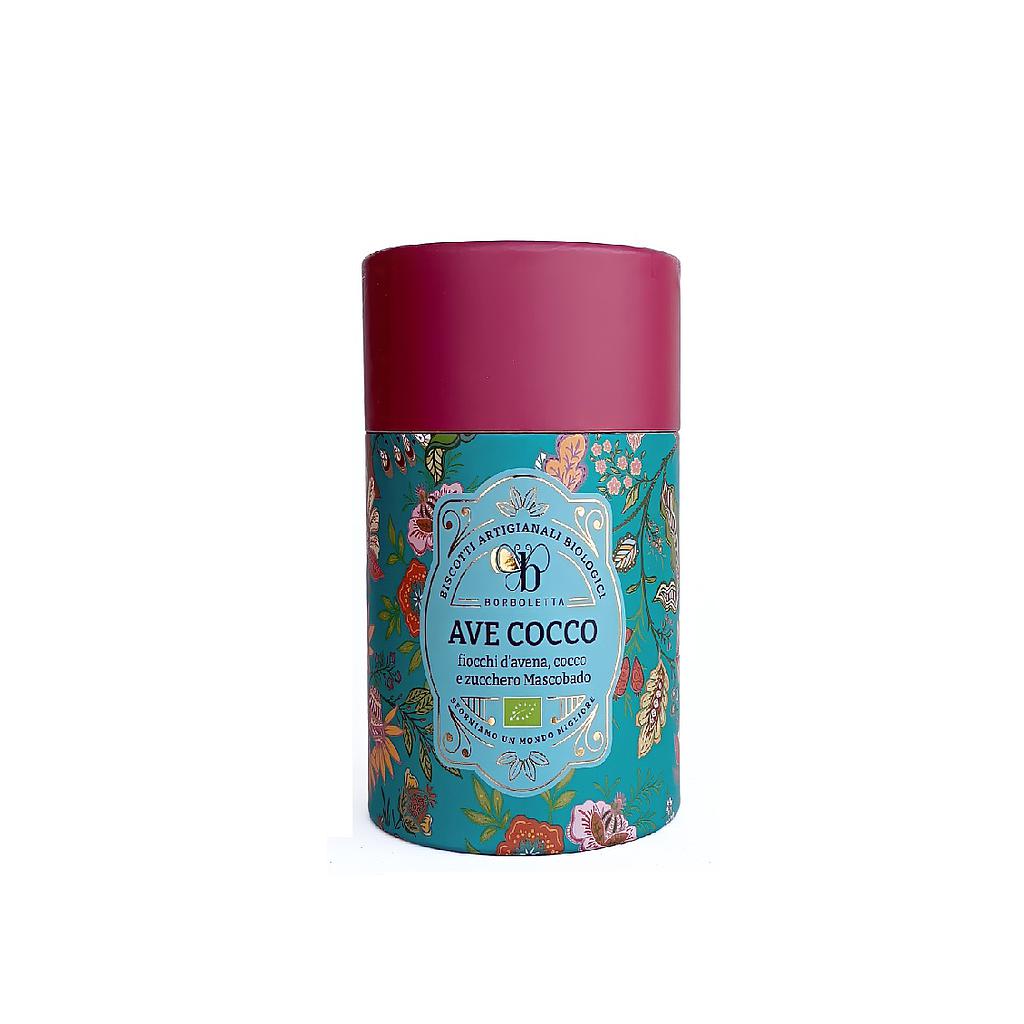 Tubo Avena &amp; Coco Galletas BIO 120g BORBOLETTA