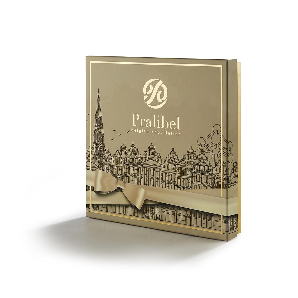 Estuche Oro 12 pz bombones 220g Pralibel