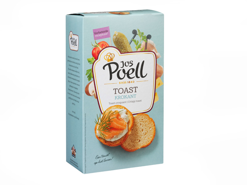 Krokant Toast Round 100g. Jos PoelL