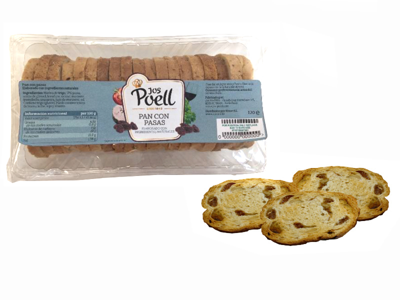 PAN CON PASAS 120g JOS POELL