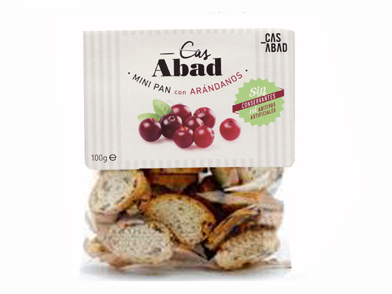 MINI PAN CON ARANDANOS 100G CASABAD
