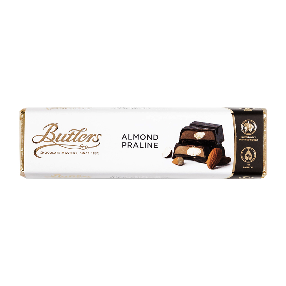 ALMOND PRALINE BAR 75 G BUTLERS