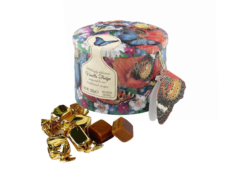 LATA BUTTERFLY MARIPOSAS ROUND CARAMELOS GARDINERS 200G