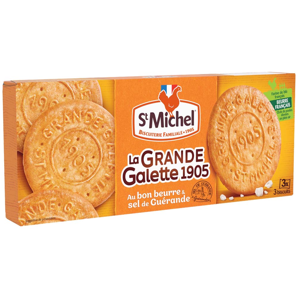 9 Grands Galettes Mantequilla Sal 150g ST.Michel