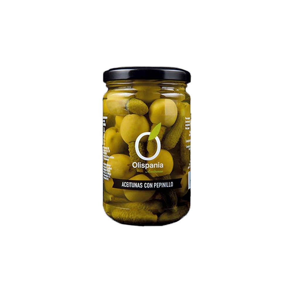 Manzanilla con pepinillo 140g Olispania